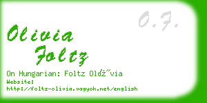 olivia foltz business card